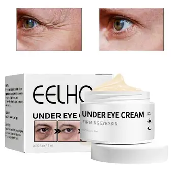 Крем Для глаз Eye Cream For Men De-Puff Eyes 7ml Eye Essence Помогает Осветлить Темные круги, Уменьшить Мелкие морщинки и Снять Отечность С глаз.