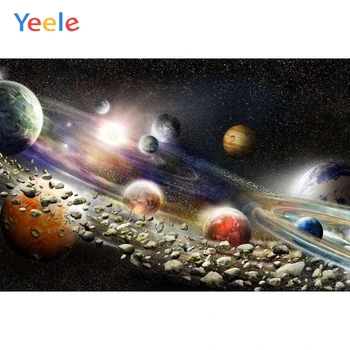 Виниловая Вселенная Yeele Space Nebula Фон для фотосъемки Детского Дня Рождения, Фон для фотосъемки маленьких мальчиков, фотостудия