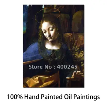 Высококачественные Знаменитые картины маслом Леонардо Да Винчи с изображением Головы Богородицы из 