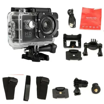 Водонепроницаемая камера 2021 Full HD 1080P 1,5-Дюймовая Видеокамера Sports DV Go Car Cam Pro Mini Sports DV Camcorder С аксессуарами для камеры