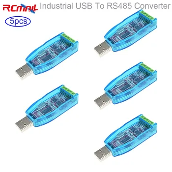 RCmall 5 шт., промышленный модуль преобразования USB в RS485/422, последовательный порт связи USB в 485 для двойной передачи
