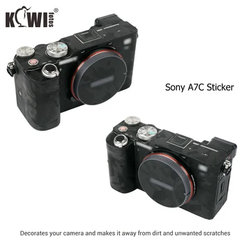 Наклейка на корпус камеры для Sony A7C, кожный чехол, комплект защитной пленки для кожи, Противоскользящие аксессуары для украшения камеры