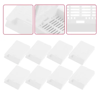 200 ШТ пластиковых научных кассет с квадратным отверстием для встраивания кассет для обработки тканей (белый)