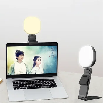 7200K Ультра Мини Перезаряжаемый светодиодный Видеосветильник Регулируемый Видеоблогер для Youtube Selfie Live Type-C Зарядный светодиодный Видеосветильник