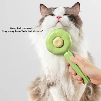 Расческа для чистки шерсти домашних животных Многоразовая массажная расческа для кошек и собак