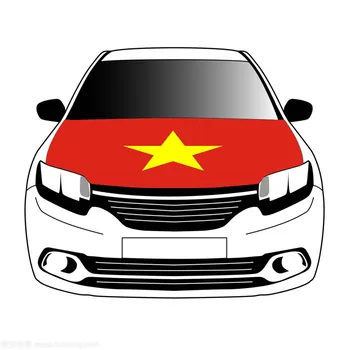 Флаги Вьетнама, флаги на крышке капота автомобиля, 3,3x5ft/5x7ft, 100% полиэстер, баннер на капоте автомобиля