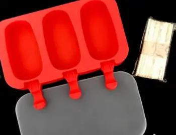 Формы для эскимо Овальные формы для мороженого с крышками и палочками Лоток для замороженного льда Формы для кубиков Силиконовая форма домашние формы для эскимо
